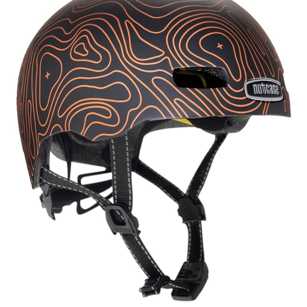 Kids Helmet - Black and Orange
